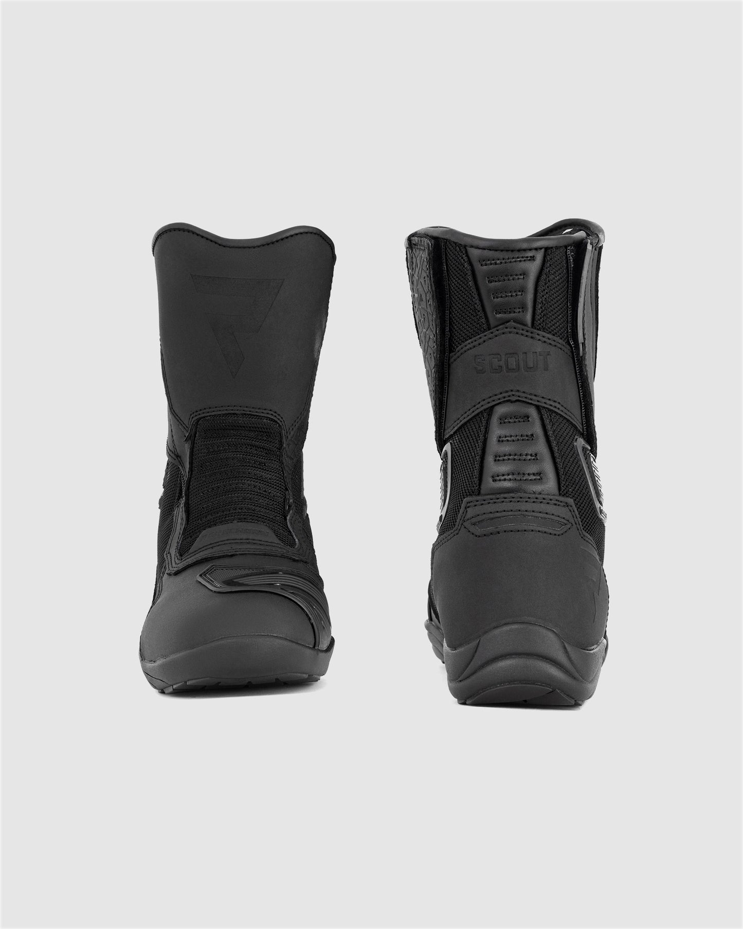 Scout Air Motorradstiefel Schwarz Matt