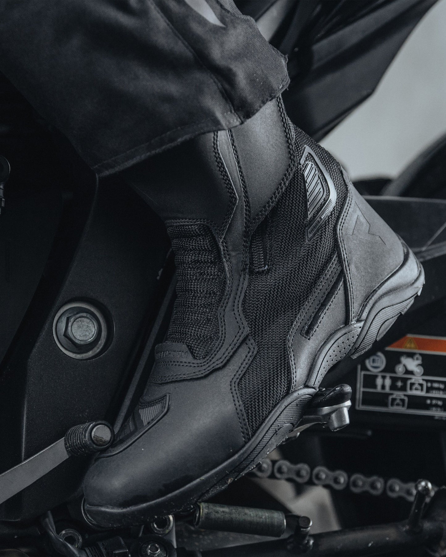 Scout Air Motorradstiefel Schwarz Matt