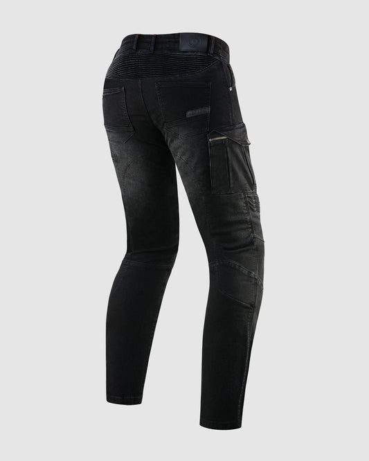 Vandal Motorrad-Jeans Schwarz