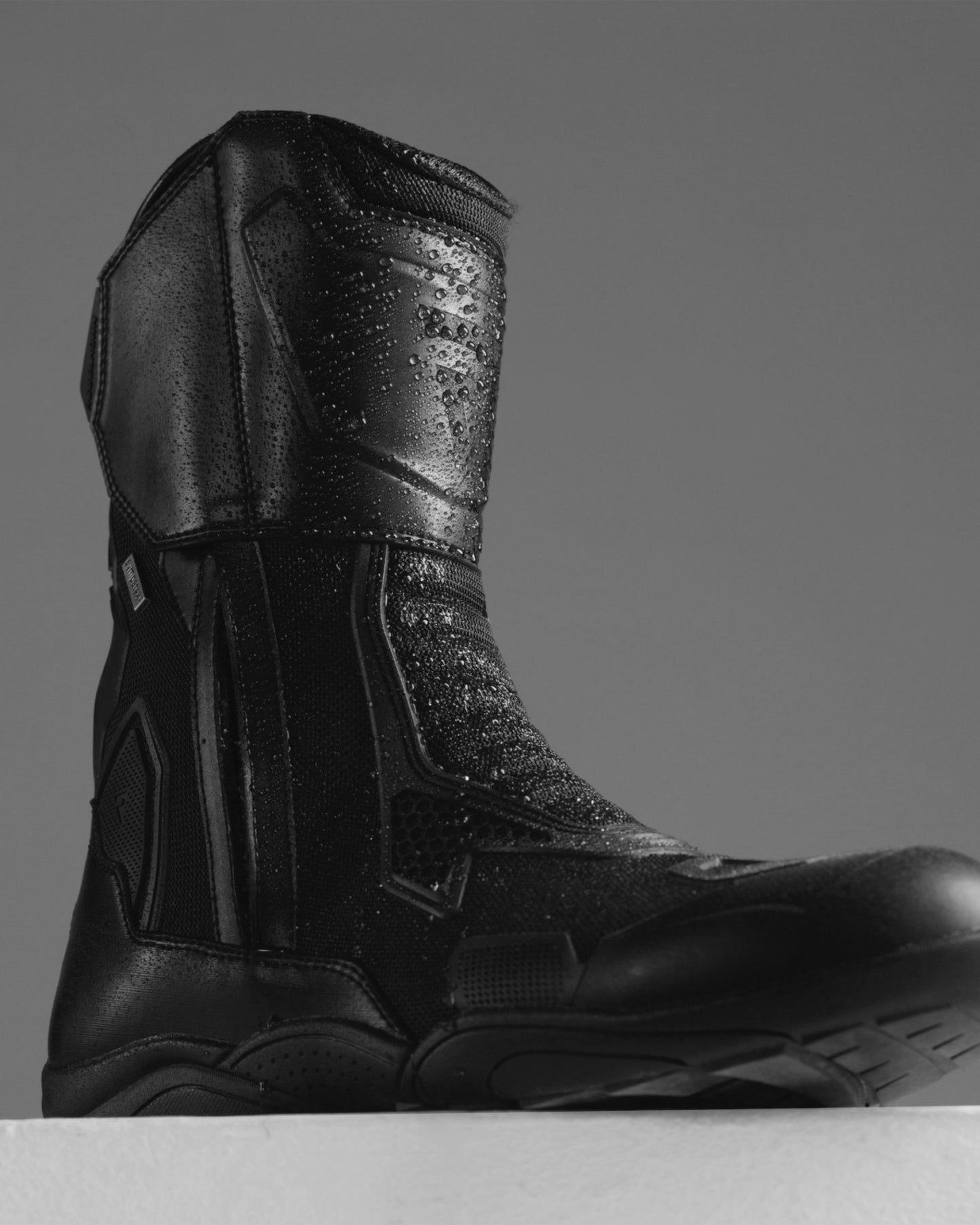 Range Motorradstiefel Schwarz