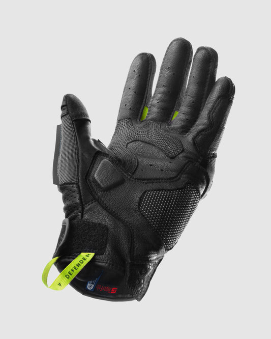 Defender Motorradhandschuhe Fluo Gelb