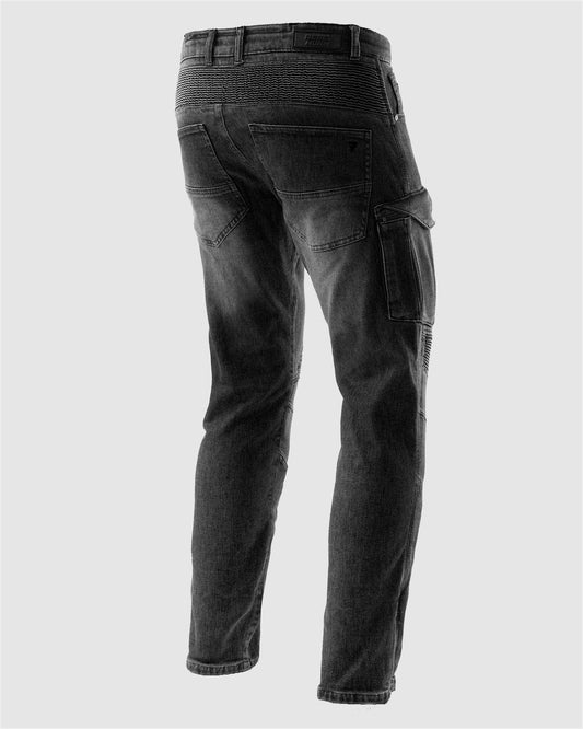 Vandal Motorrad-Jeans Einschichtig Schwarz Verwaschen