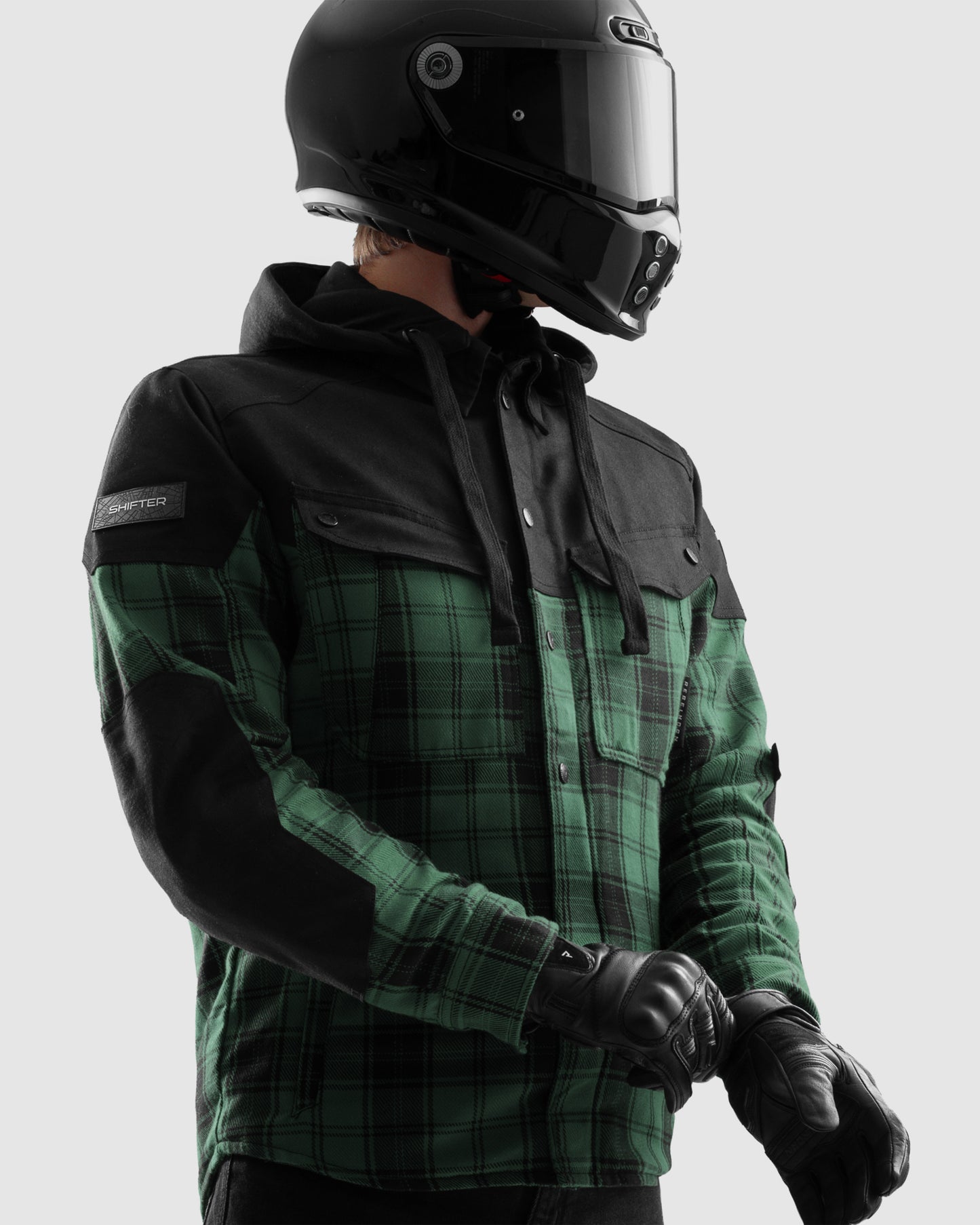 Shifter Motorradhemd Grün