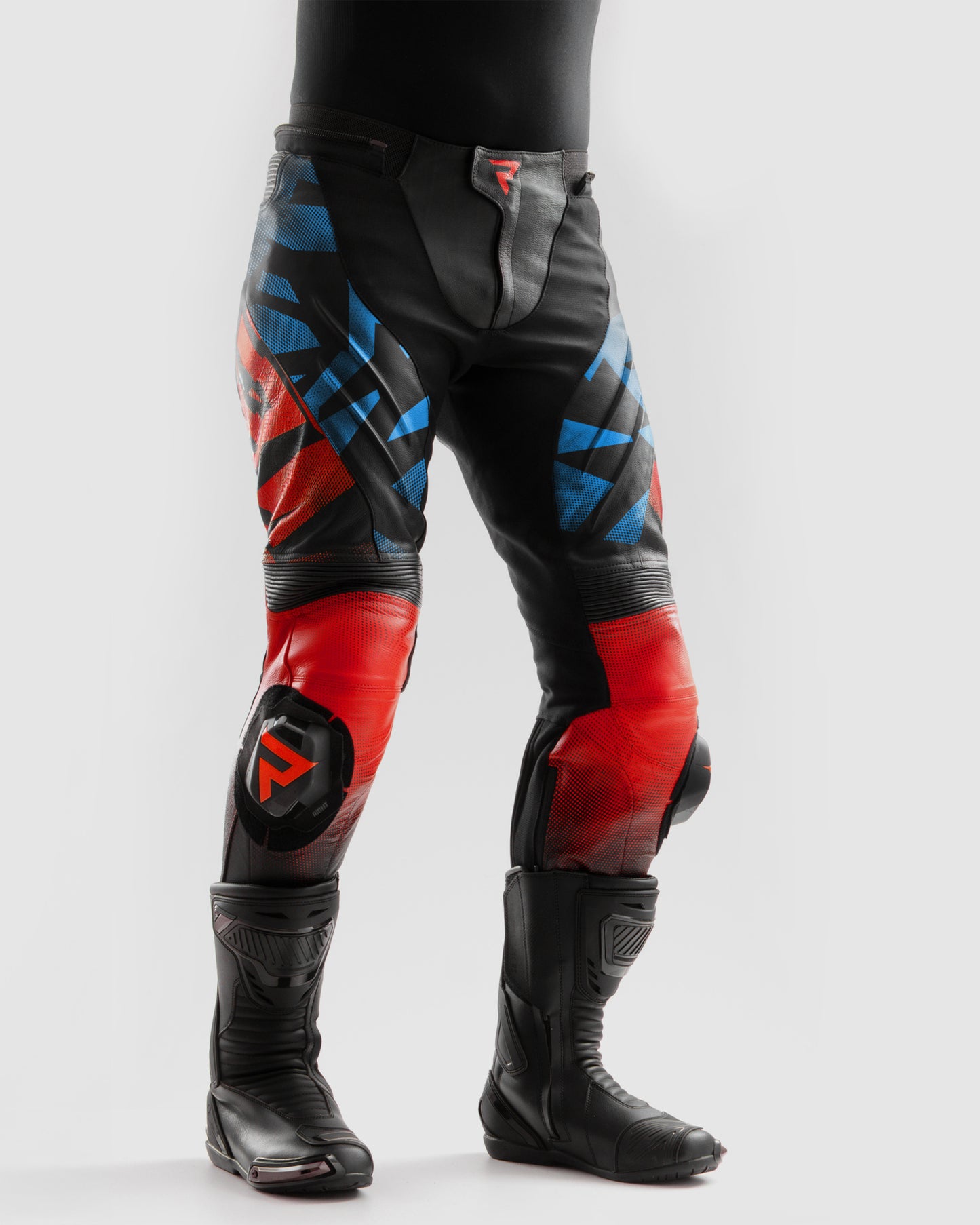Inferno Motorradhose Blau Rot