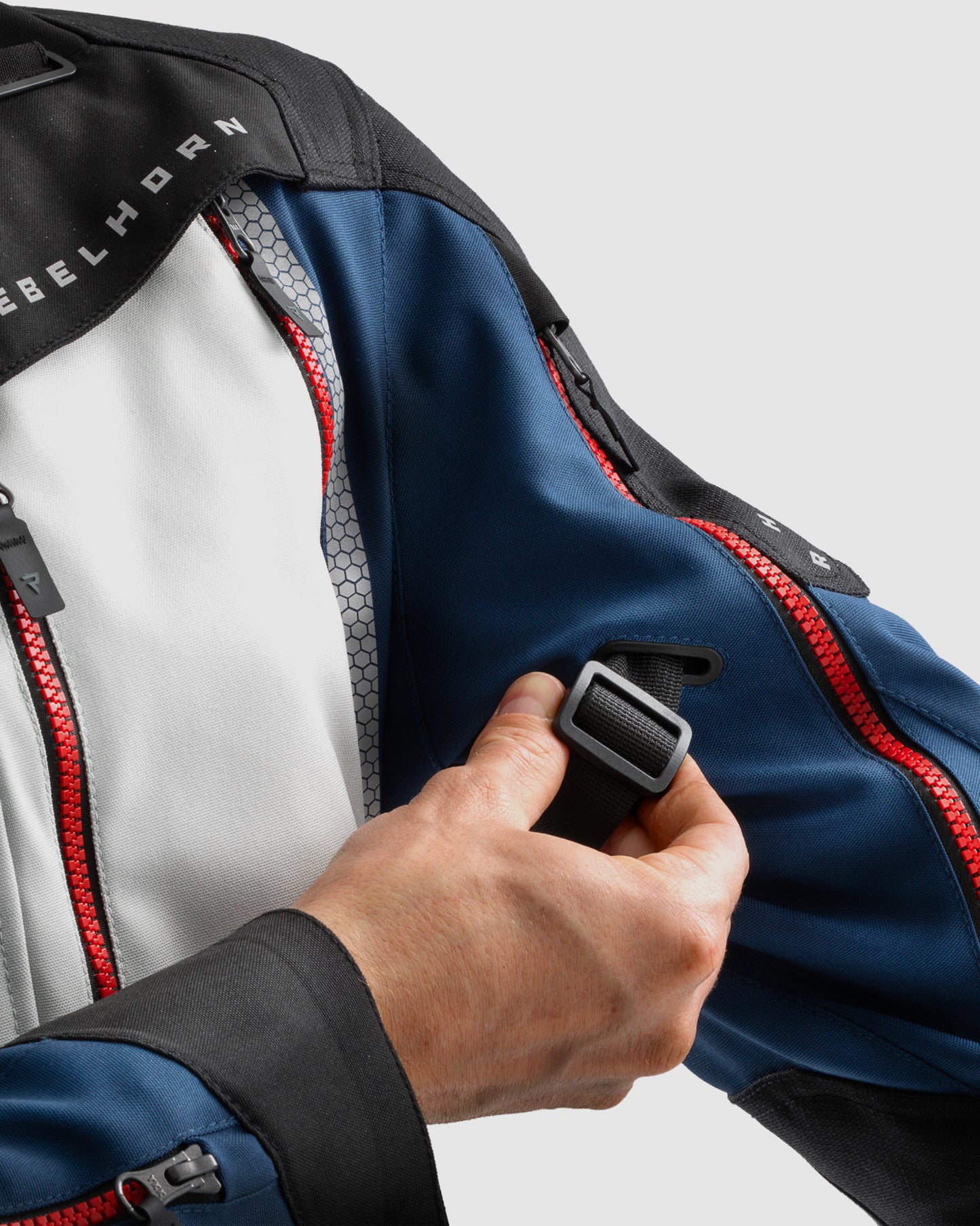 Hardy 3.0 Motorradjacke Grau, Blau, Rot