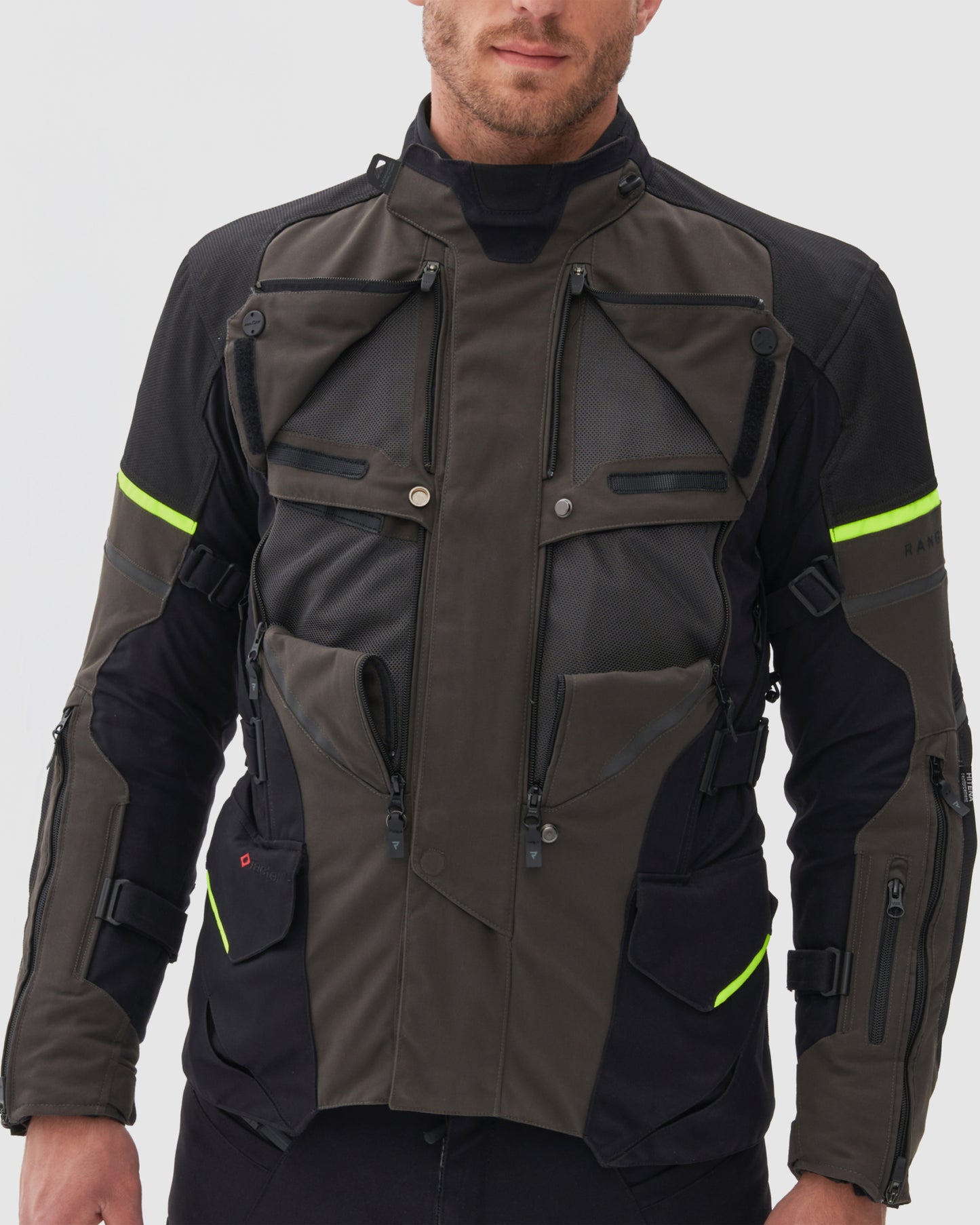 Range Motorradjacke Anthrazi