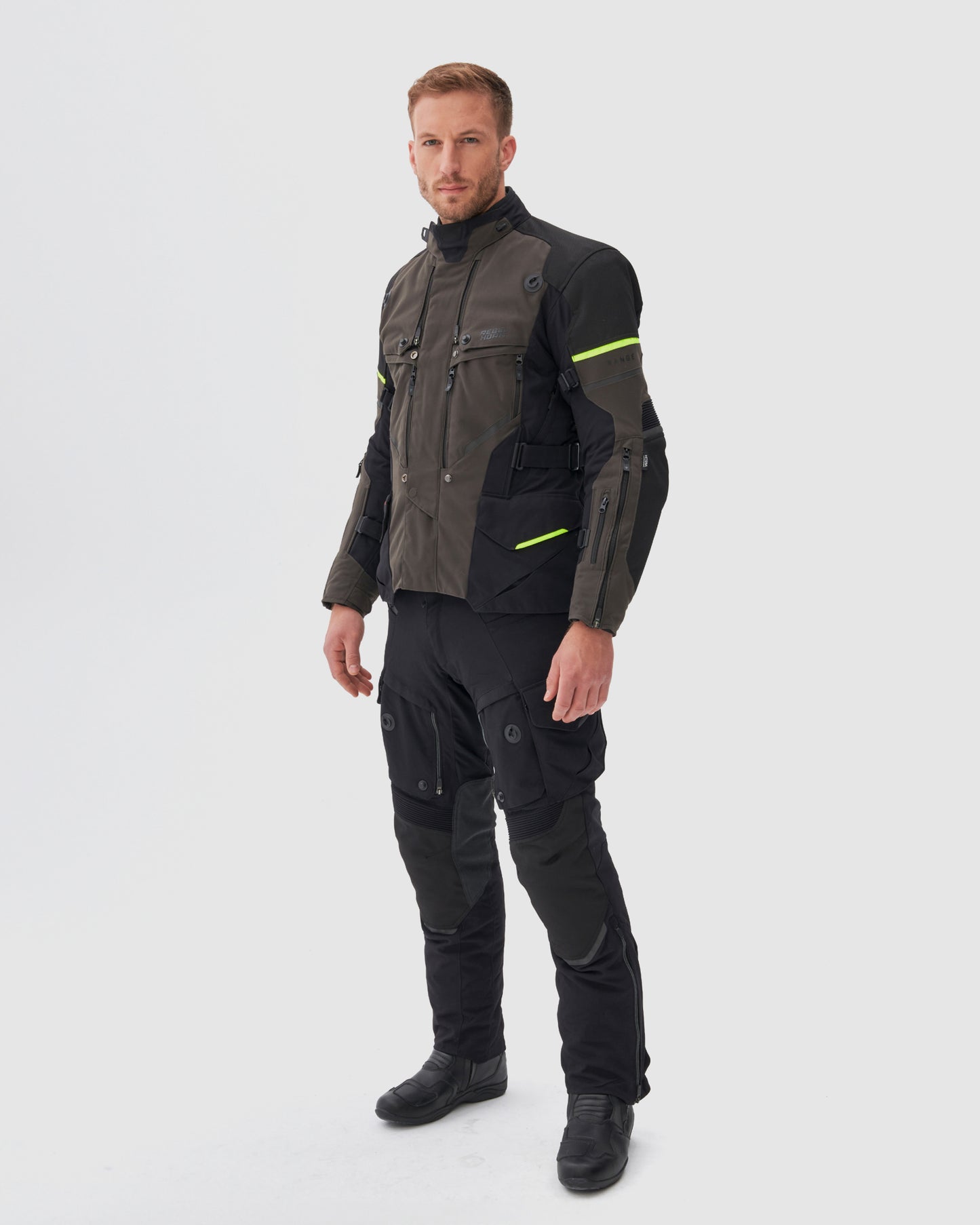 Range Motorradjacke Anthrazi