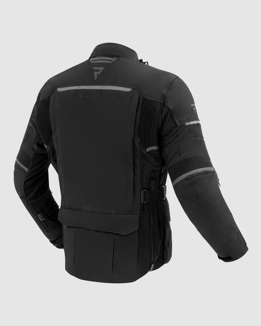 Range Motorradjacke Schwarz