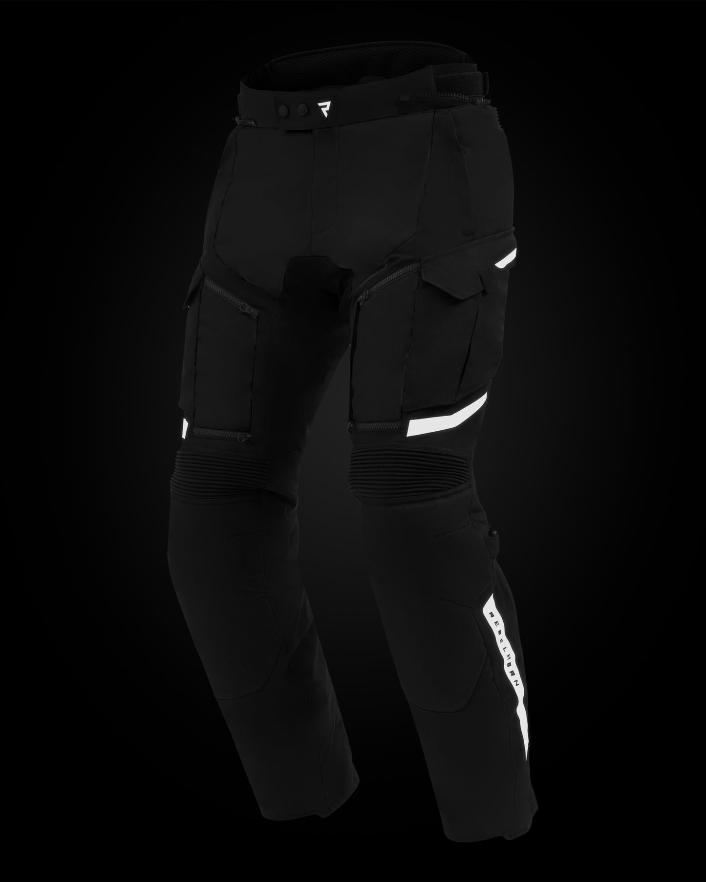 Cubby V Motorradhose Schwarz Lang