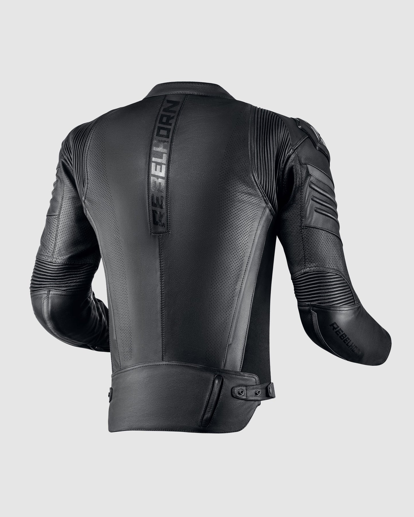 Vandal Motorrad-Lederjacke Schwarz