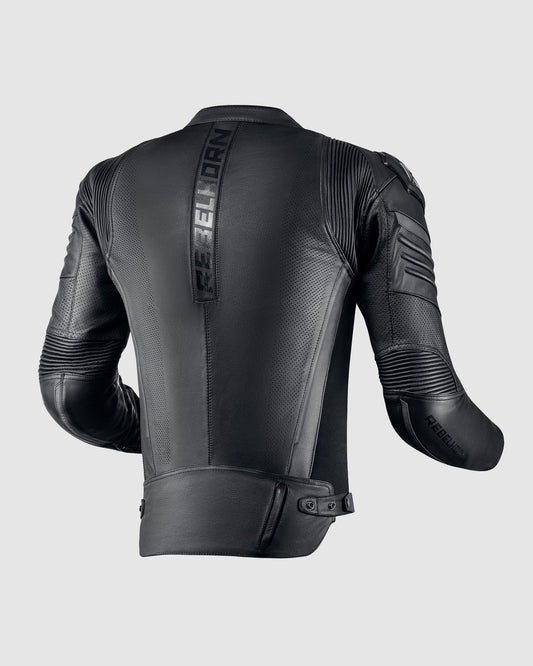 Vandal Motorrad-Lederjacke Schwarz