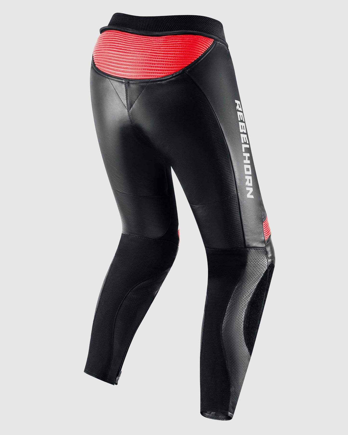 Rebel Damen Motorradhose Rot Weiß