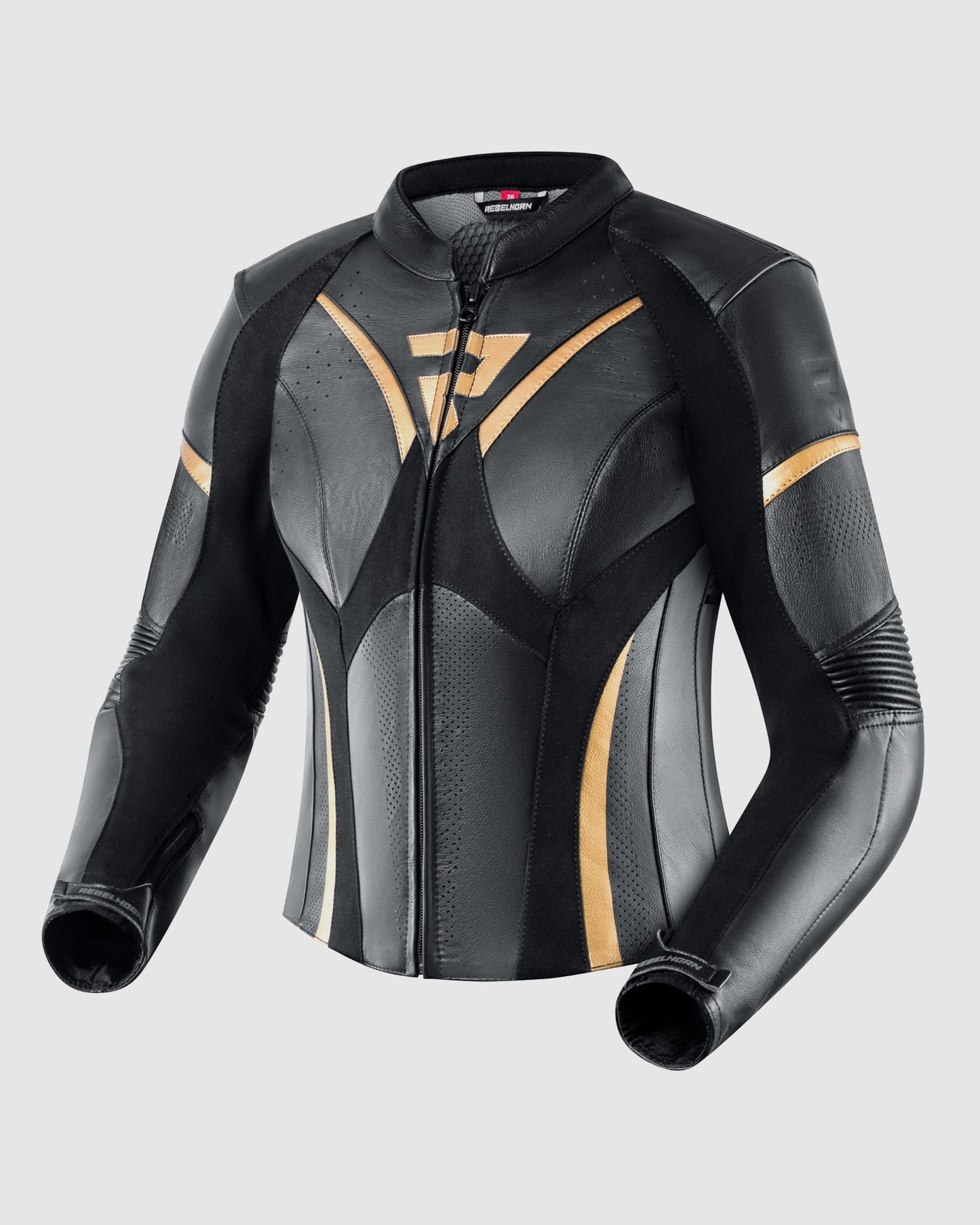 Rebel Damen Motorradjacke Gold
