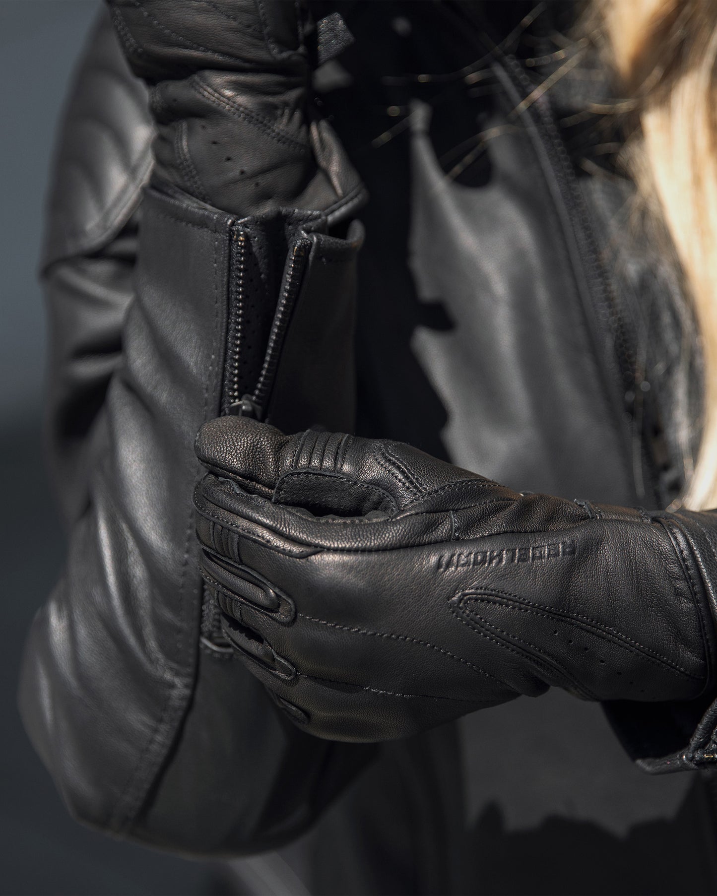 Impala Damen Lederjacke Schwarz
