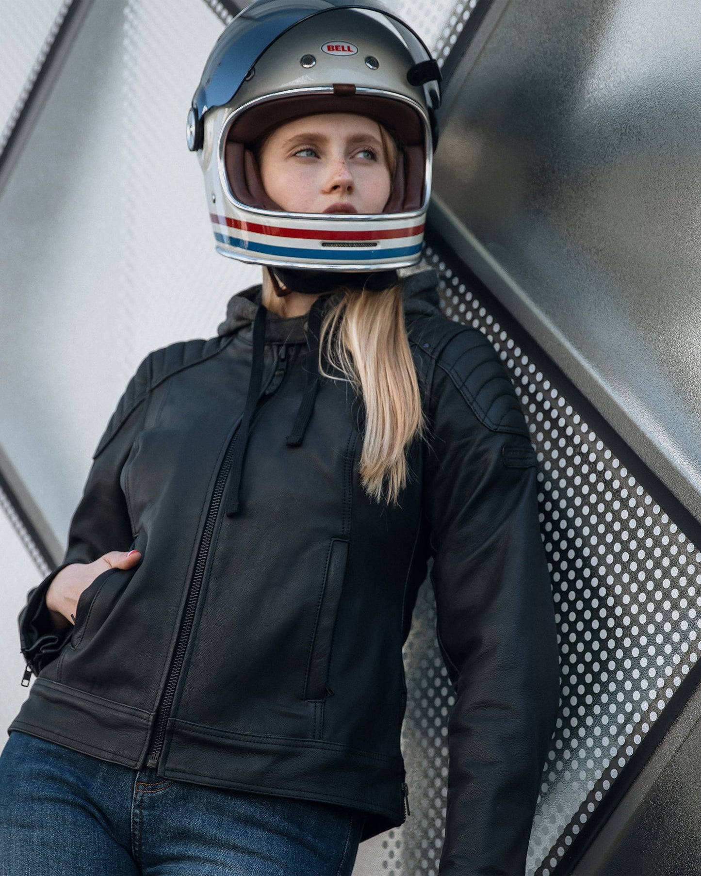 Impala Damen Lederjacke Schwarz