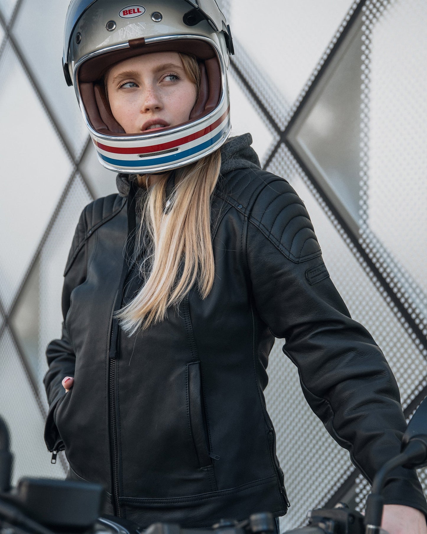 Impala Damen Lederjacke Schwarz