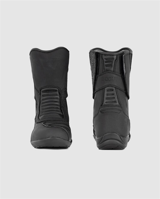 Scout Motorradstiefel Schwarz Matt