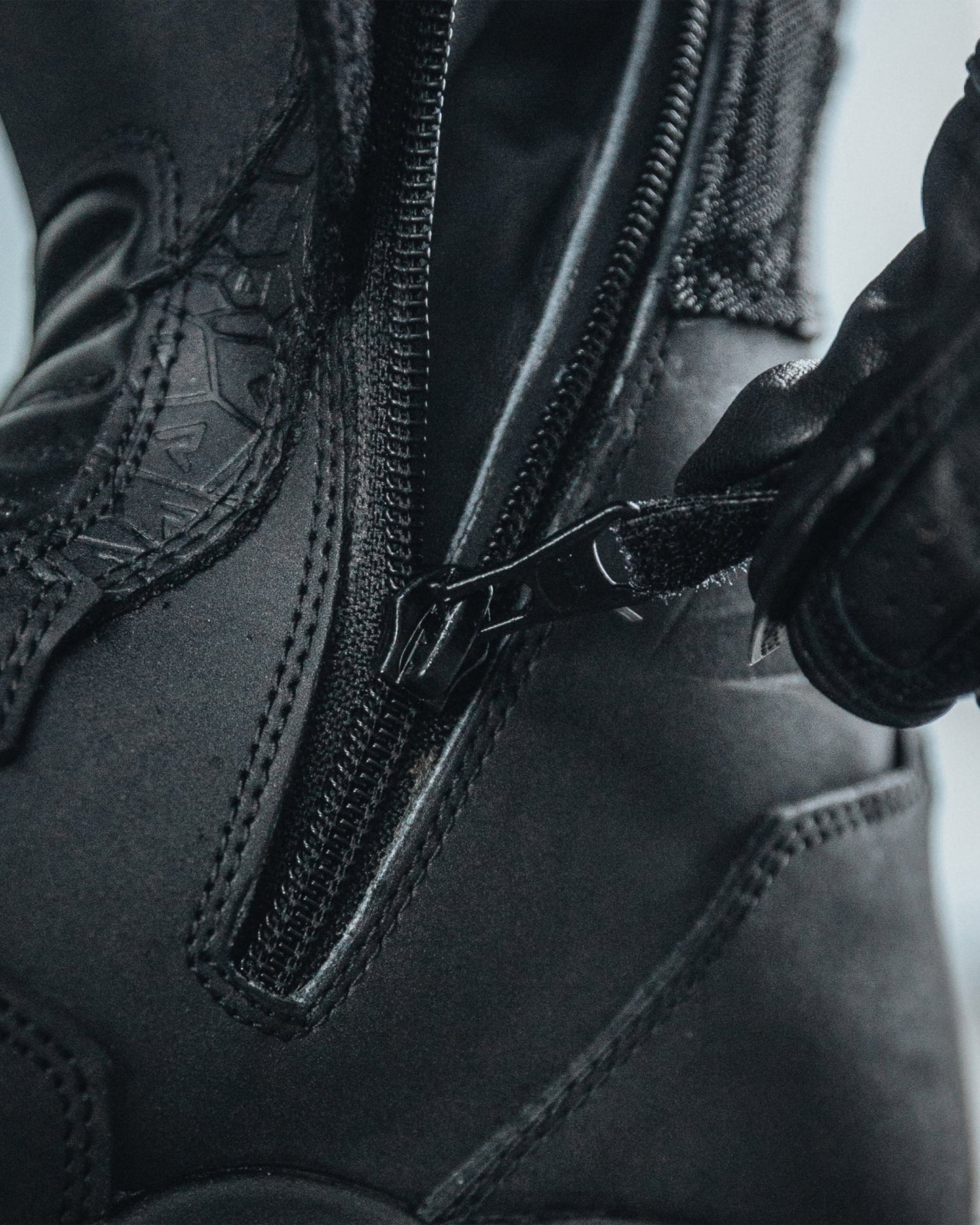 Scout Motorradstiefel Schwarz Matt