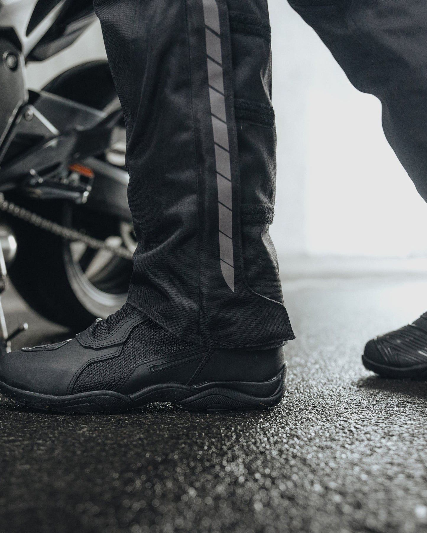 Scout Air Motorradstiefel Schwarz Matt