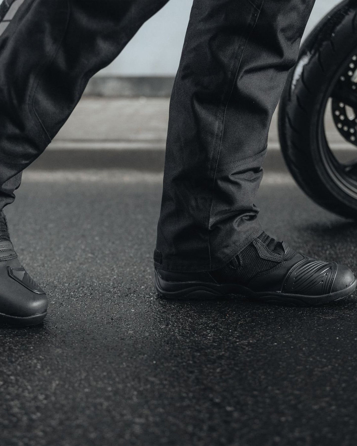 Scout Air Motorradstiefel Schwarz Matt