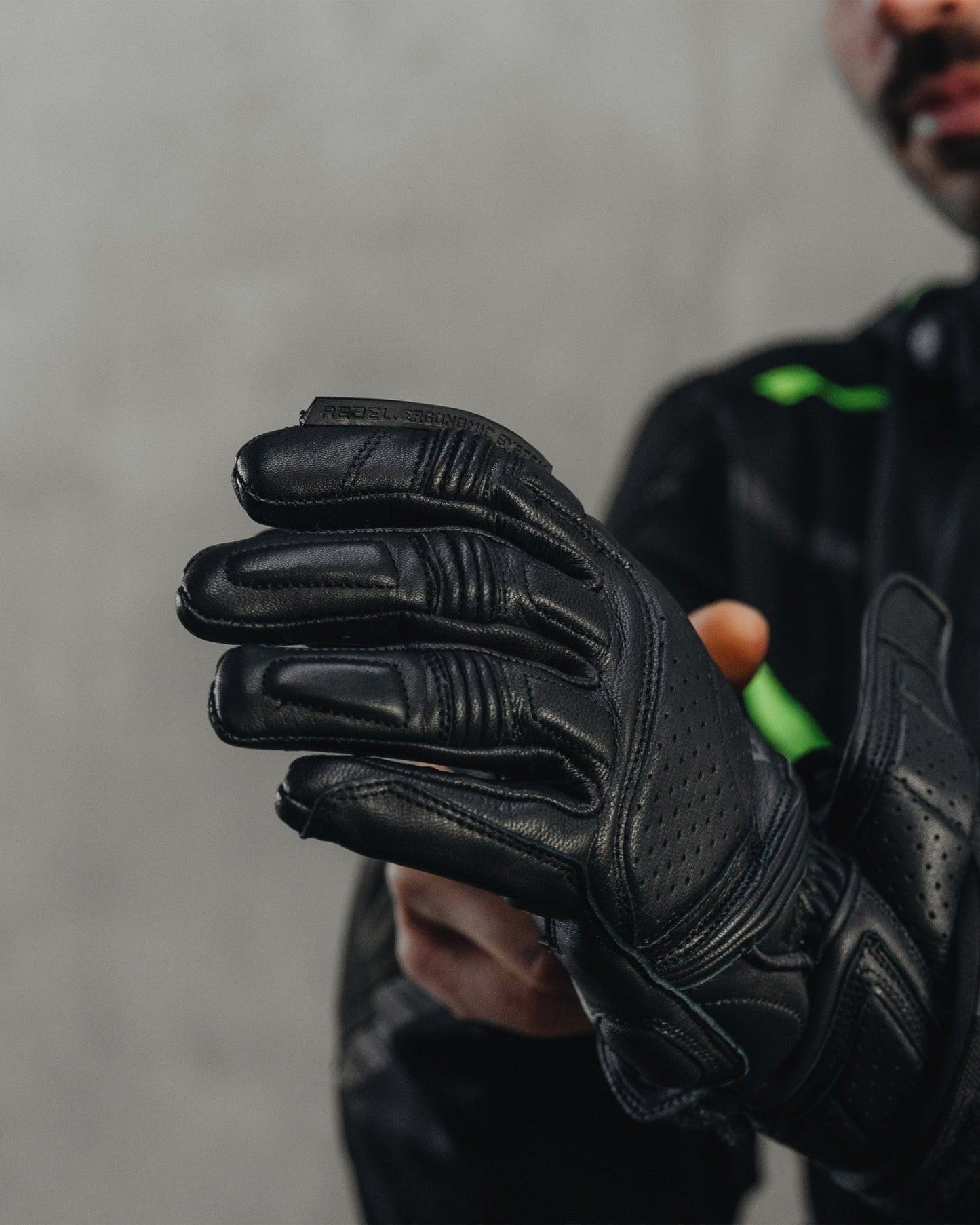 Hike II Motorradhandschuhe Schwarz