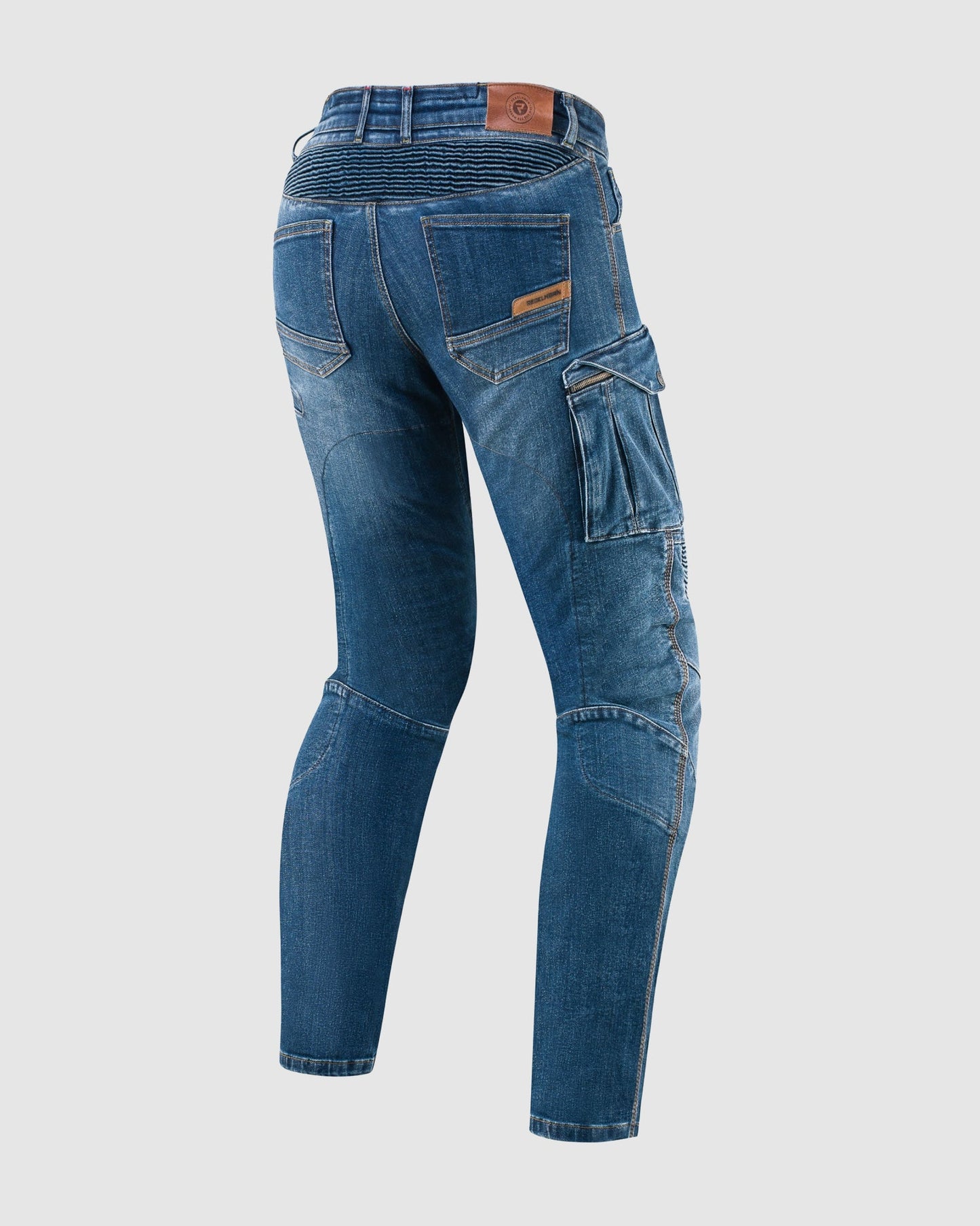 Vandal Motorrad-Jeans Blau