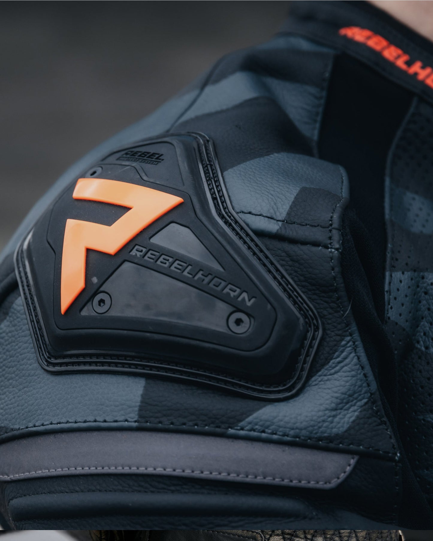 Vandal Motorrad-Lederjacke Rot