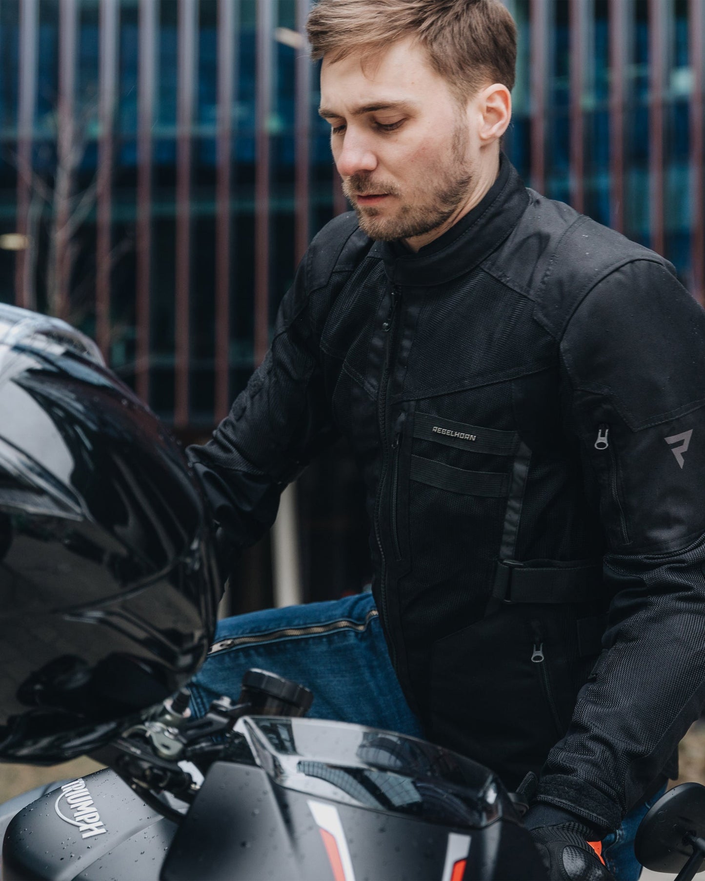 Scandal II Motorradjacke Schwarz