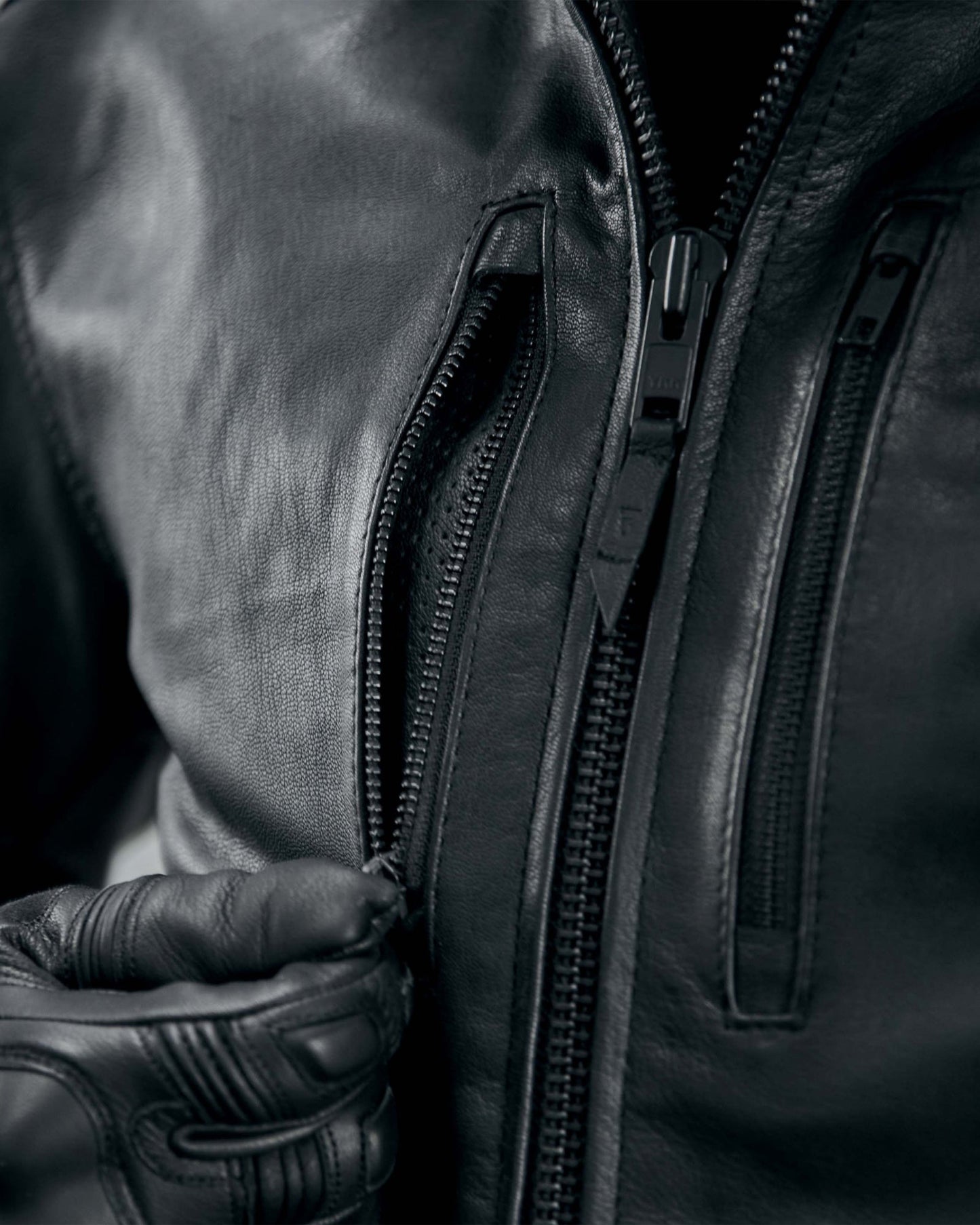 Impala Lederjacke Schwarz