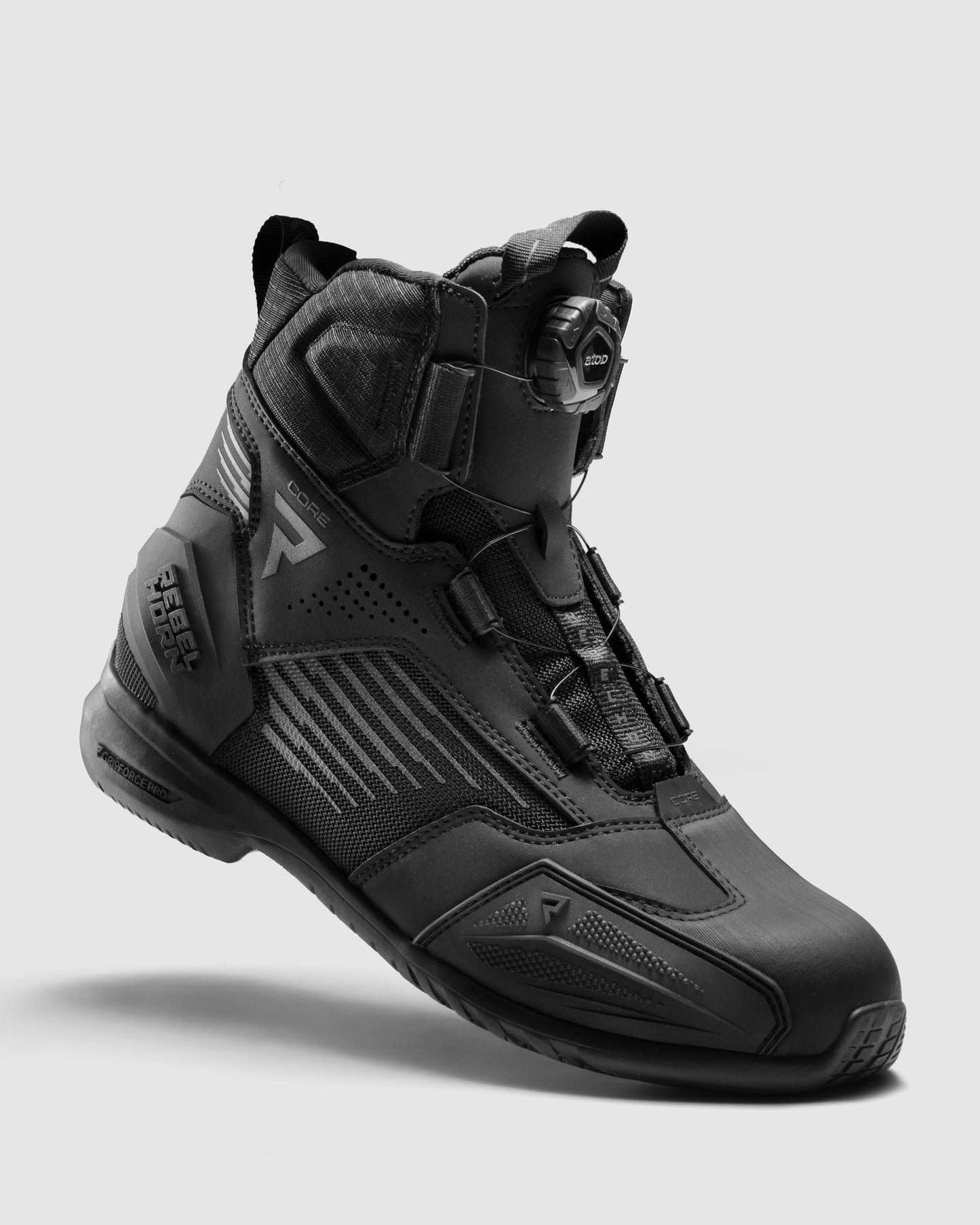 Core Motorradstiefel Schwarz