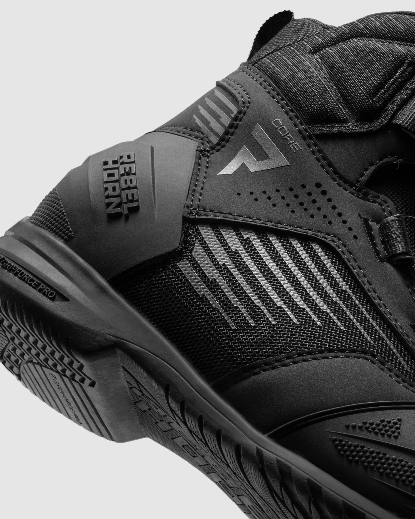 Core Motorradstiefel Schwarz