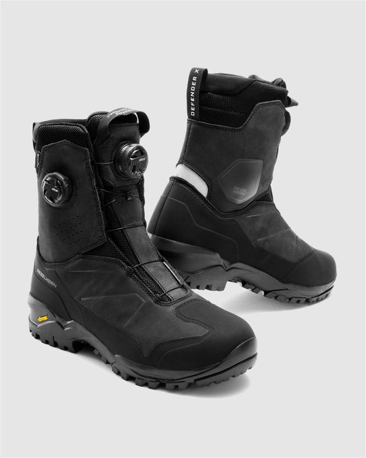 Defender X Motorradstiefel Schwarz