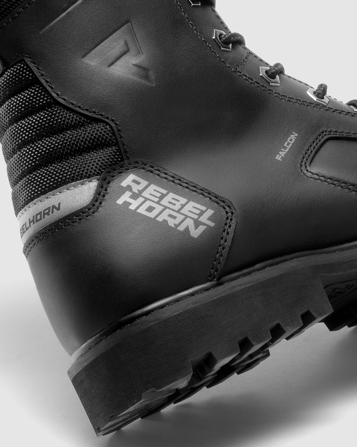 Falcon Motorradstiefel Schwarz