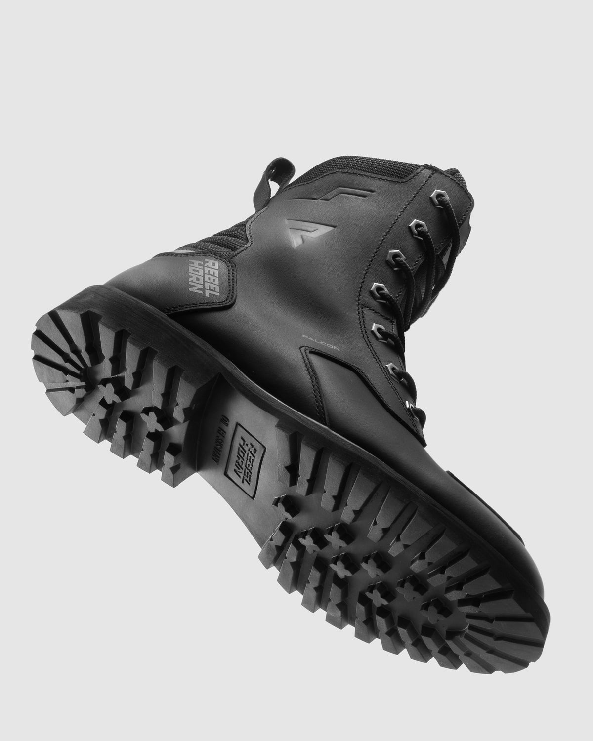 Falcon Motorradstiefel Schwarz