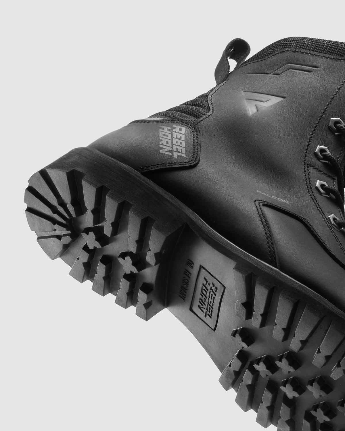 Falcon Motorradstiefel Schwarz