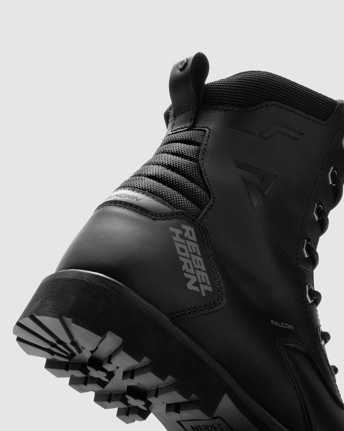 Falcon Motorradstiefel Schwarz
