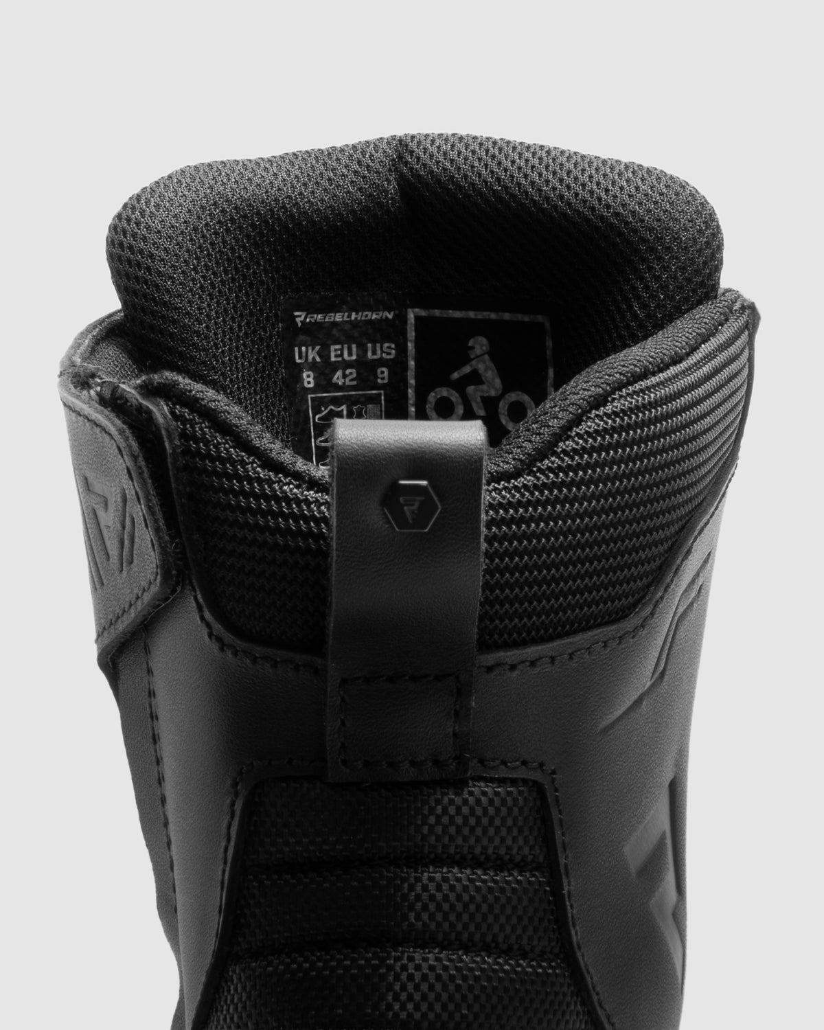 Falcon Motorradstiefel Schwarz