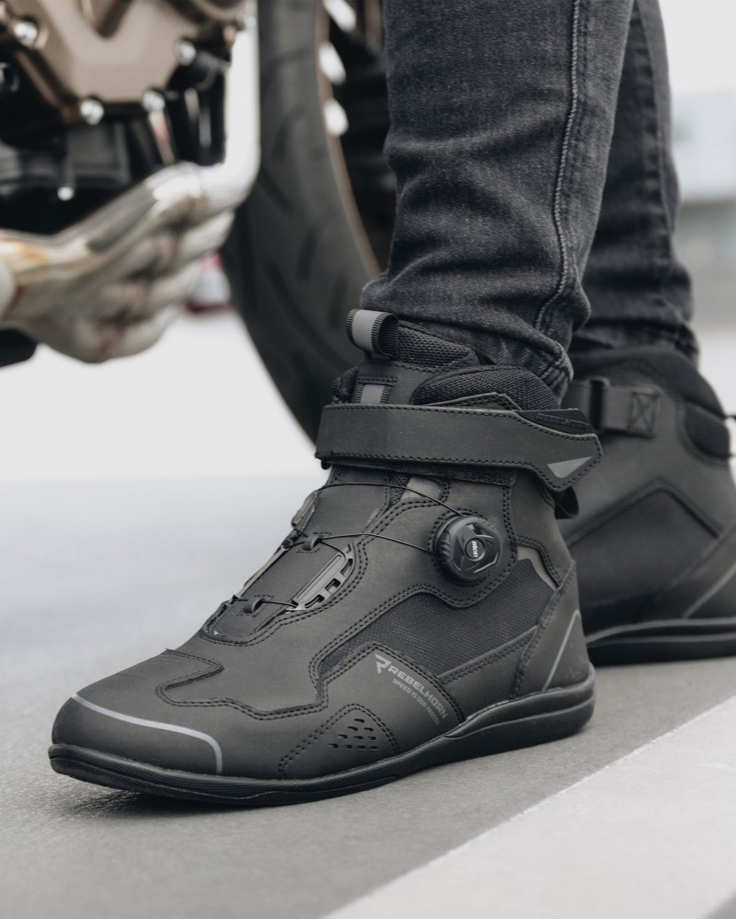 Spark II Motorradstiefel Schwarz