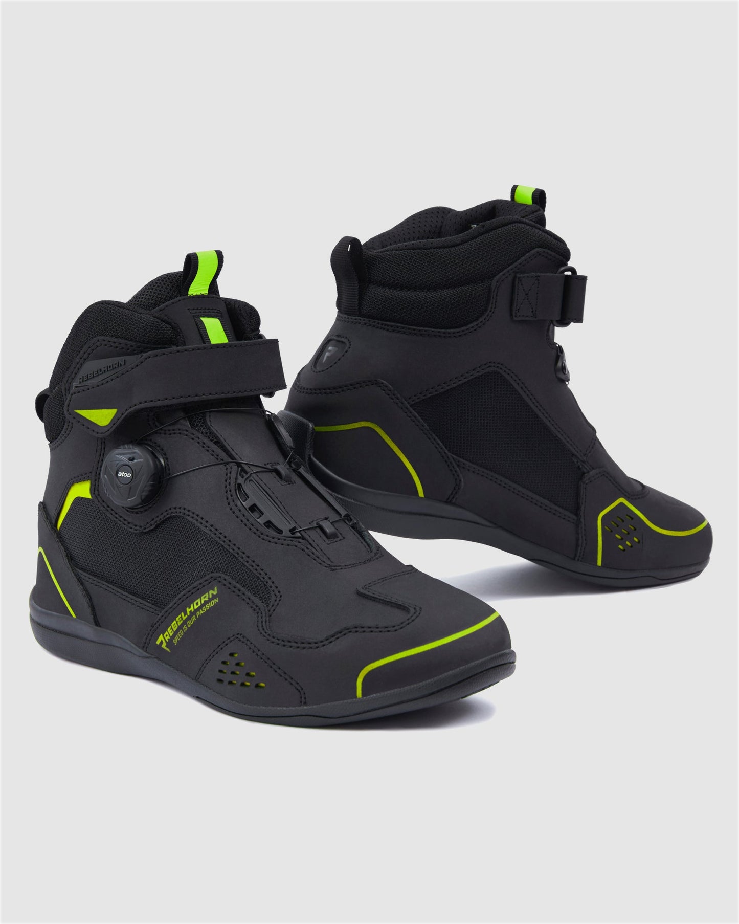 Spark II Motorradstiefel Neongelb