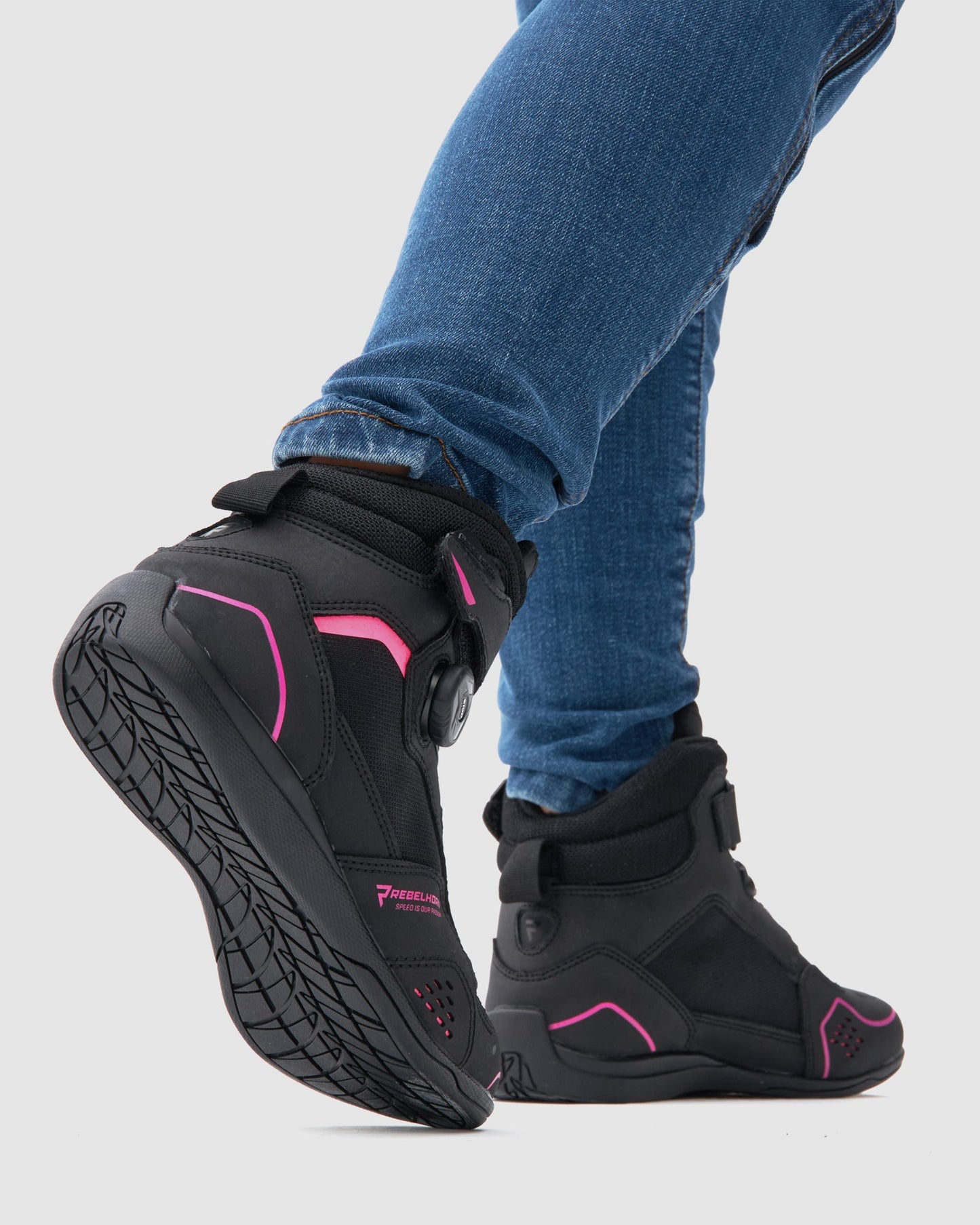 Spark II Damen Motorradstiefel Rosa
