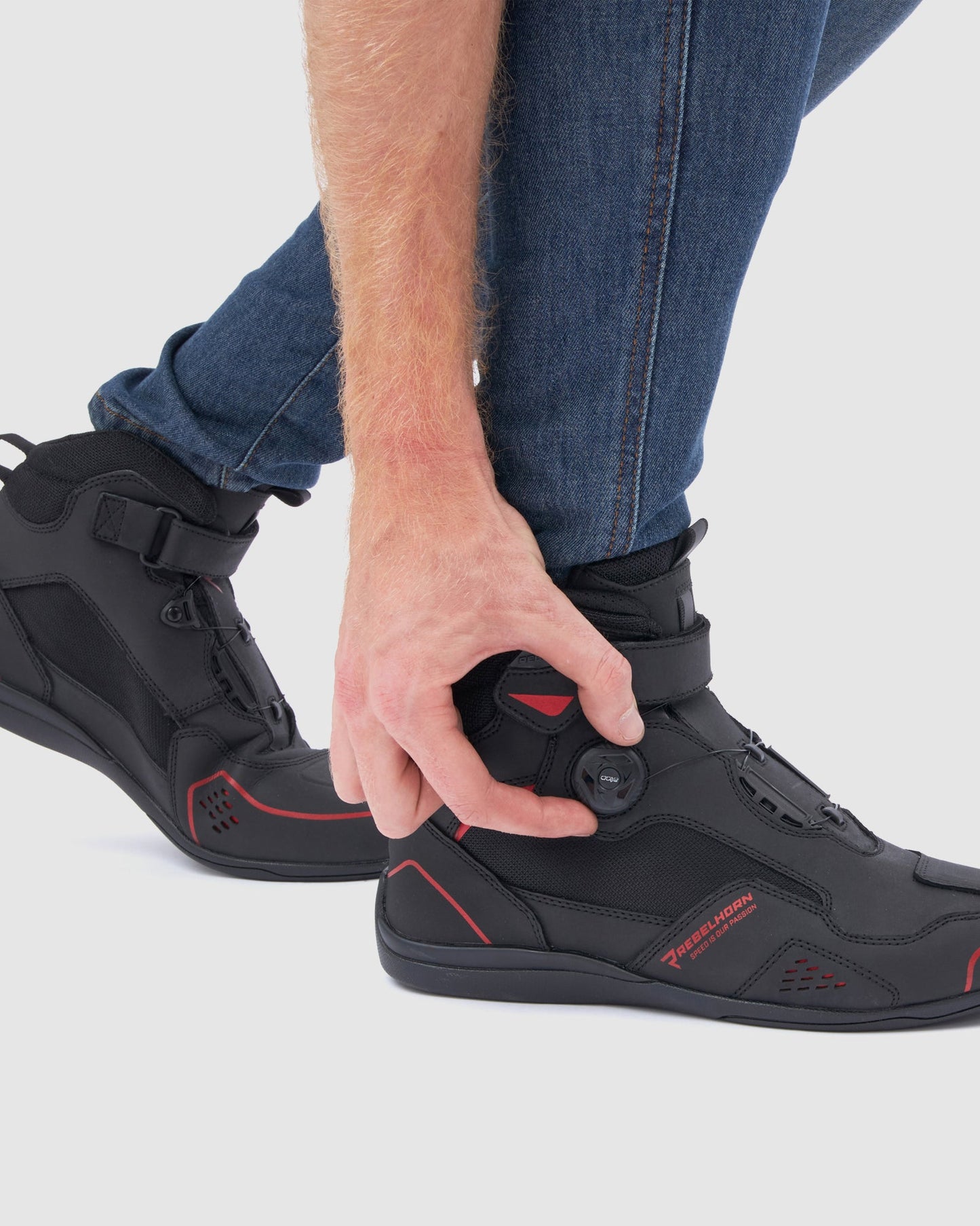 Spark II Motorradstiefel Rot