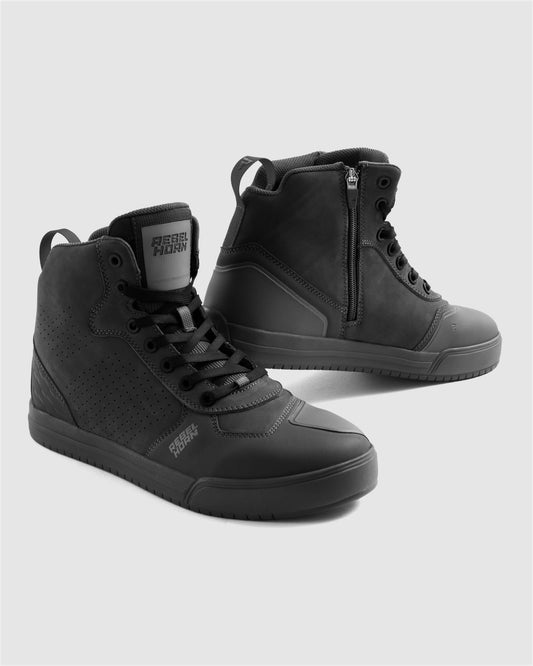 Spike Motorradstiefel Schwarz