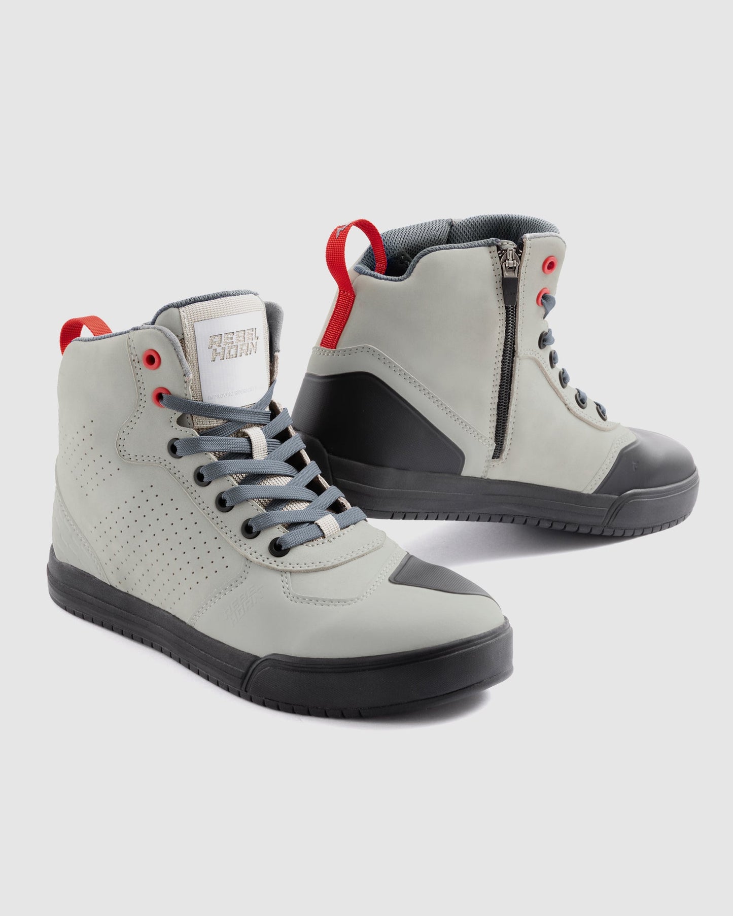 Spike Motorradstiefel Grau