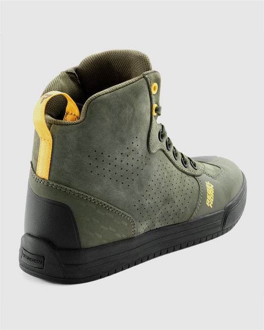 Spike Motorradstiefel Oliv