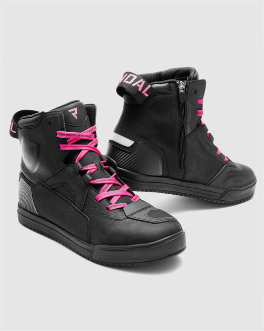 Vandal II Damen Motorradstiefel Rosa