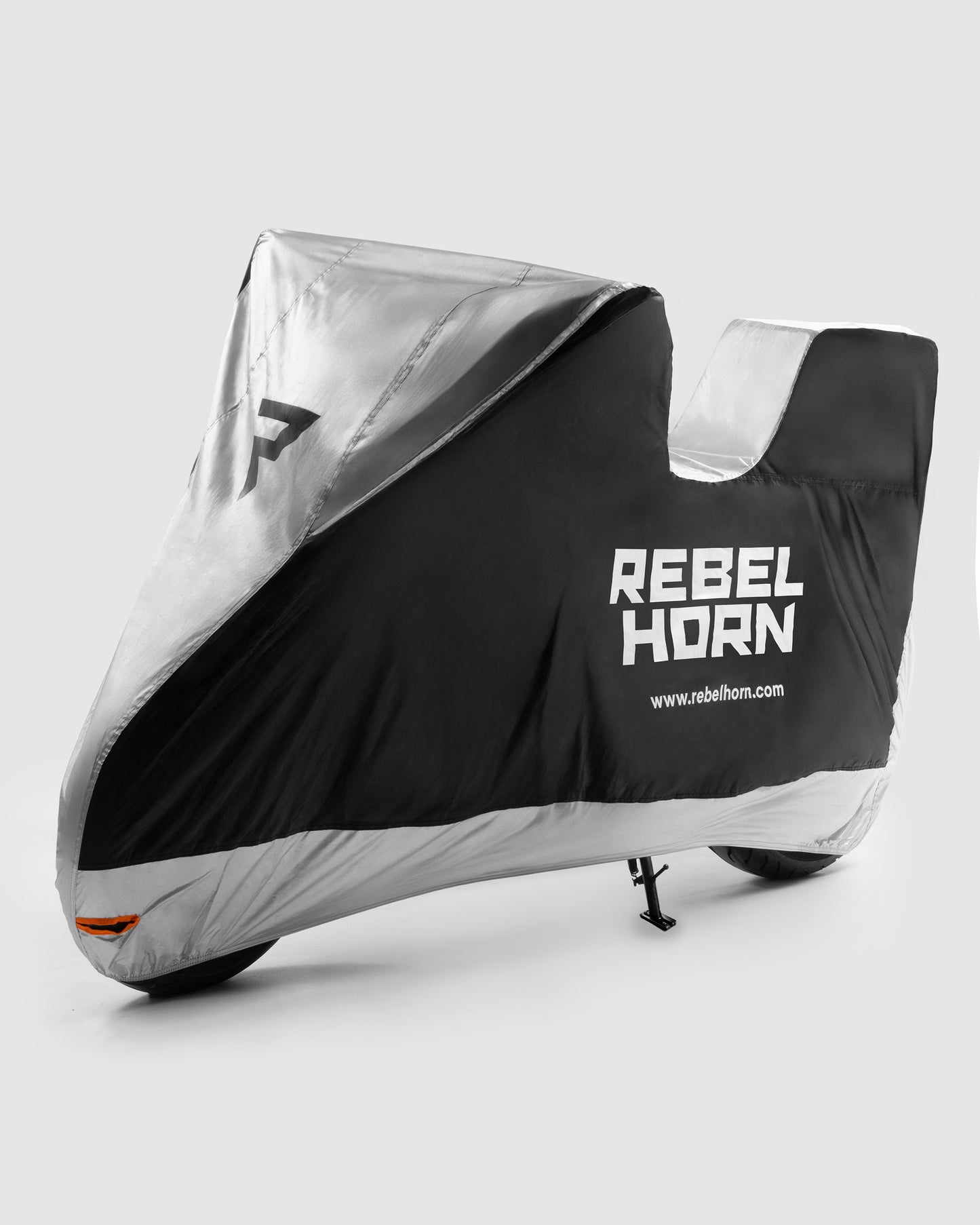 Shelter Motorradabdeckung mit Topcase-Passform Silber