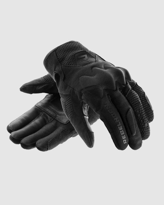 Core Motorradhandschuhe Schwarz