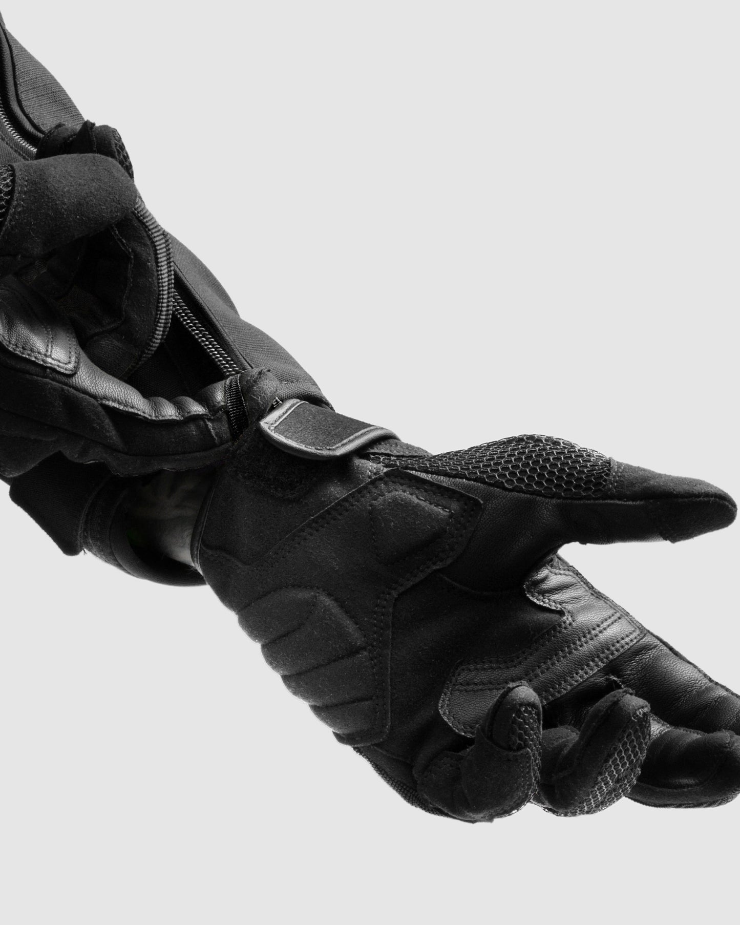 Core Motorradhandschuhe Schwarz