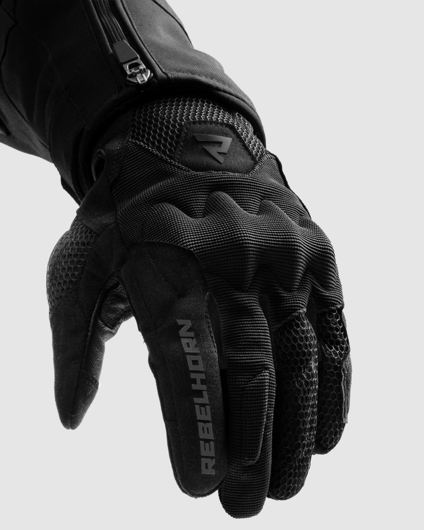 Core Motorradhandschuhe Schwarz