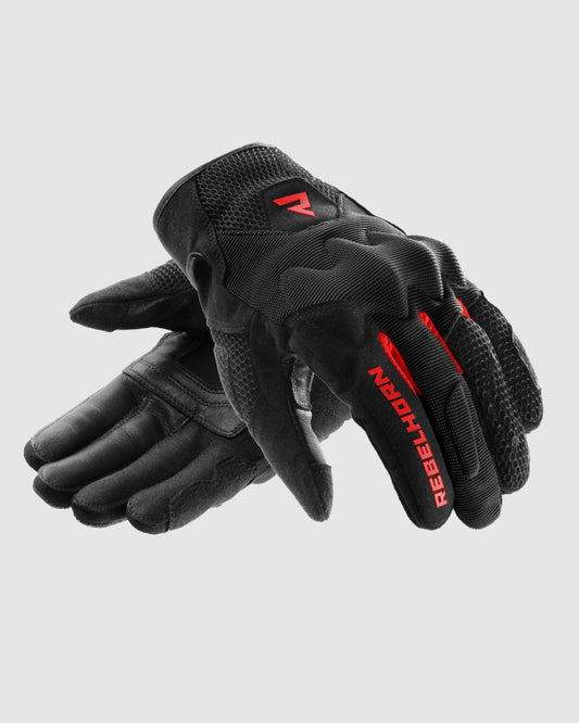 Core Motorradhandschuhe Rot